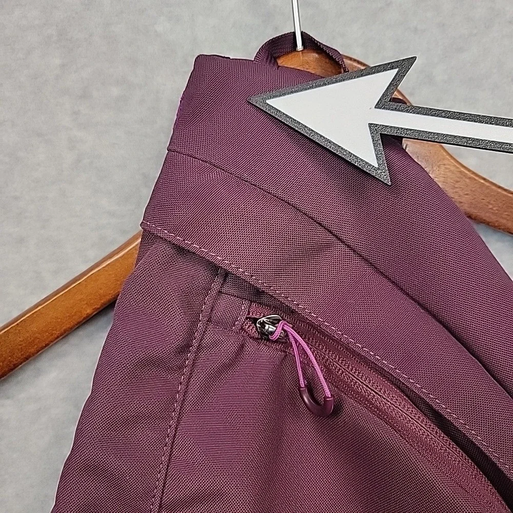 Mountain Equipment Co-op MEC Pod Sling Pack in Purple Padded Travel Hiking